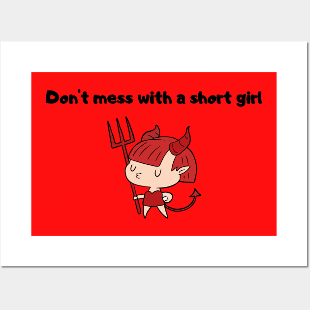 short evil girl Wall Art by Serotonin